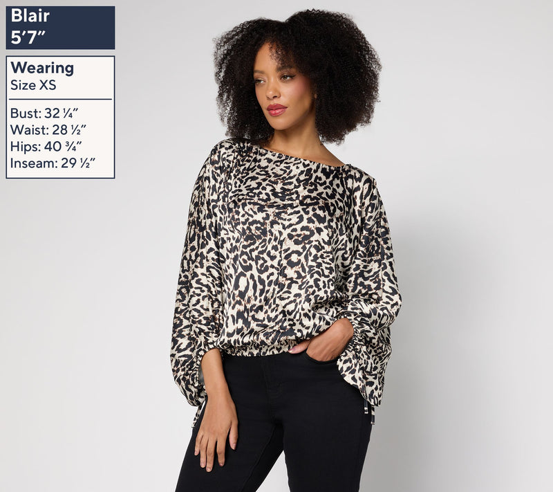 RM Studio x Rebecca Minkoff Lantern Sleeve Blouse — View 11