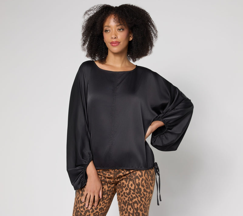 RM Studio x Rebecca Minkoff Lantern Sleeve Blouse — View 9