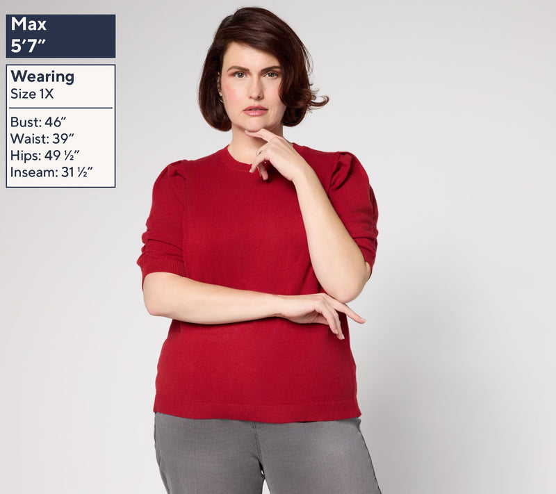 RM Studio x Rebecca Minkoff Ruched Short Sleeve Sweater — View 10