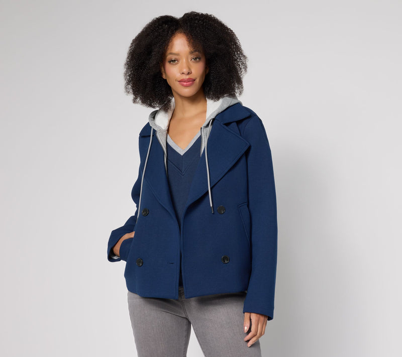 RM Studio x Rebecca Minkoff Kelly Peacoat w/ Removeable Hood — View 4