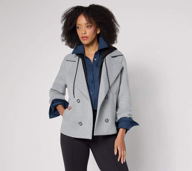 RM Studio x Rebecca Minkoff Kelly Peacoat w/ Removeable Hood — View 7