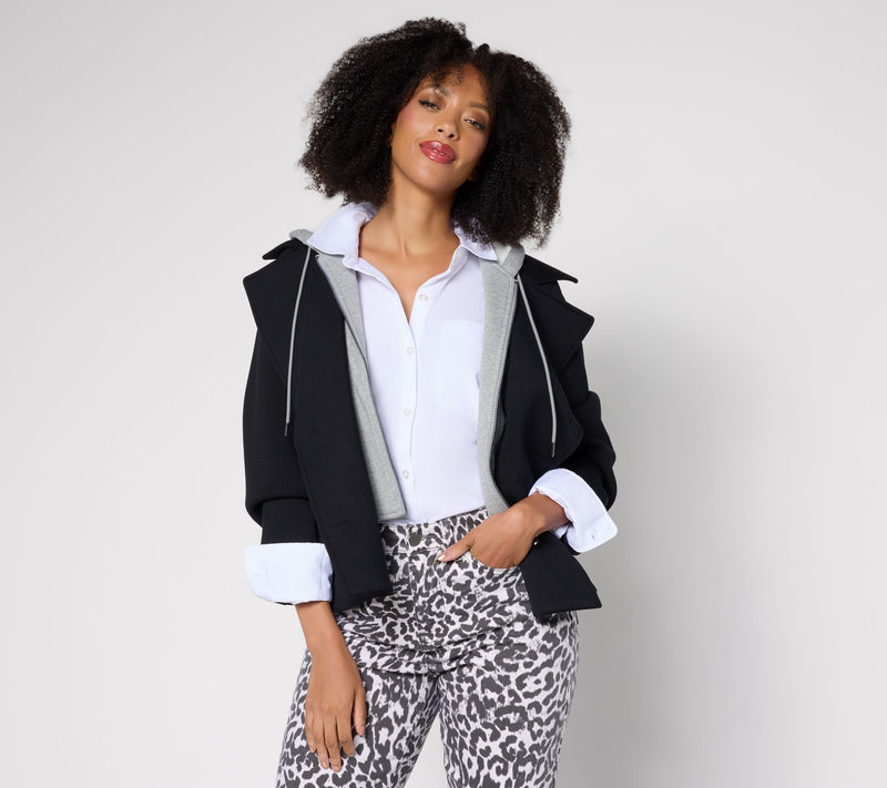 RM Studio x Rebecca Minkoff Kelly Peacoat w/ Removeable Hood — View 5