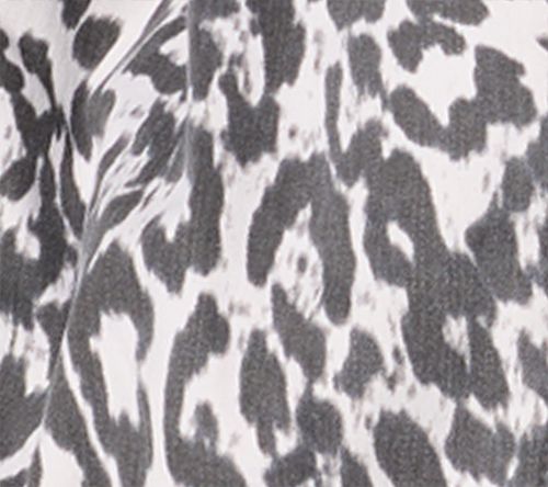 RM Studio x Rebecca Minkoff Animal Print Luxe Stretch Denim Jacket — Main view