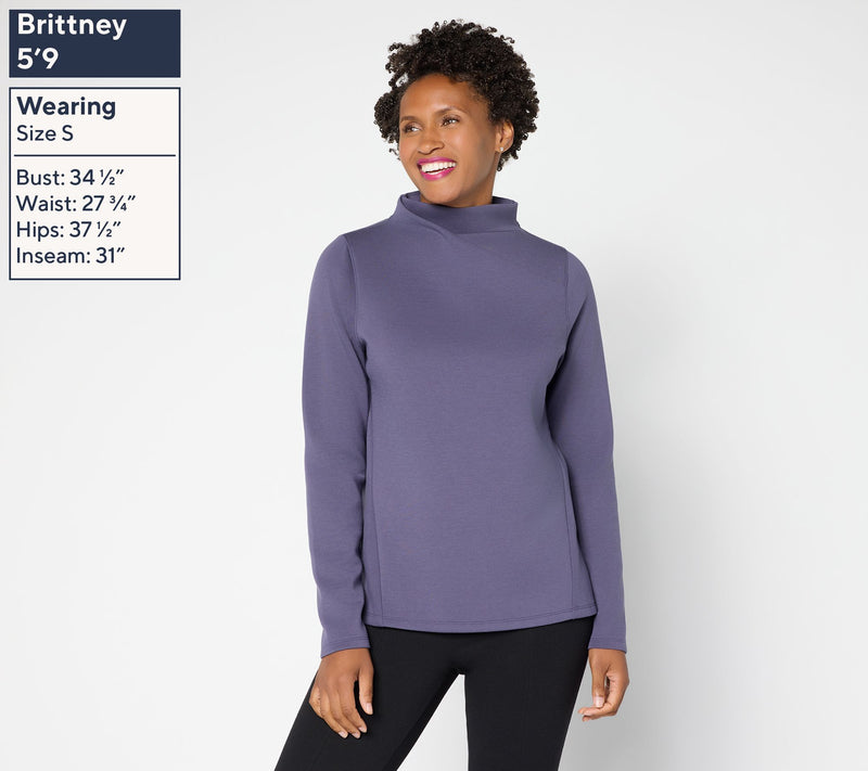 Martha Stewart Signature Comfort Stretch Crossover Top — View 3