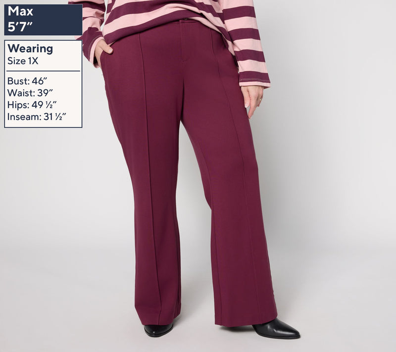 RM Studio x Rebecca Minkoff Regular Ponte Tailored Bootcut Pants — View 8