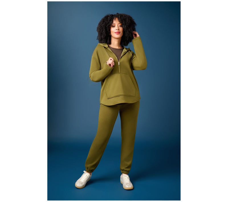 Martha Stewart Signature Bedford Fleece Quarter Zip Pullover — View 7