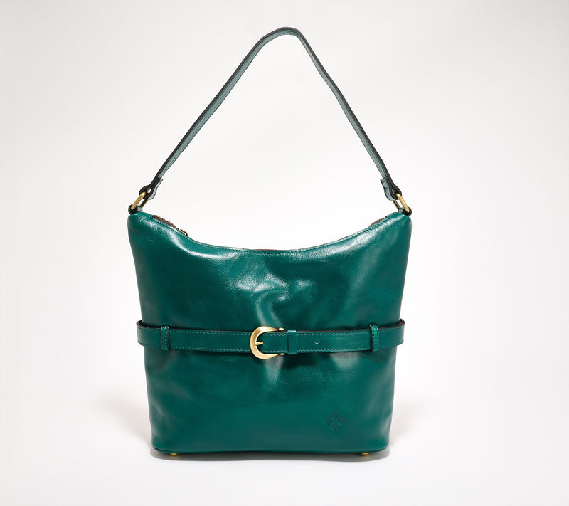 Patricia Nash Leather Elini Belted Hobo — Main view