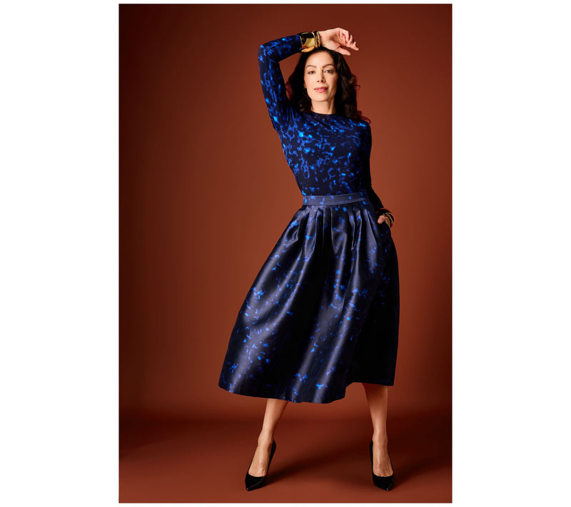 Carla Rockmore Collection Regular Printed Taffeta Ball Skirt — View 11