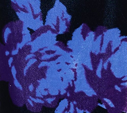 Carla Rockmore Collection Petite Pull-On Printed Velvet Wide Leg Pant — View 8