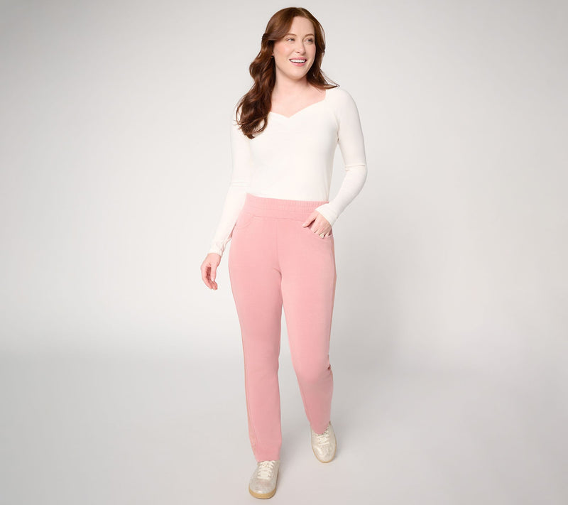 Belle by Kim Gravel Regular ScubaLuxe Sparkle Pants — View 13