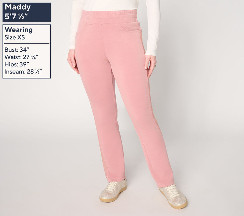 Belle by Kim Gravel Regular ScubaLuxe Sparkle Pants — View 11