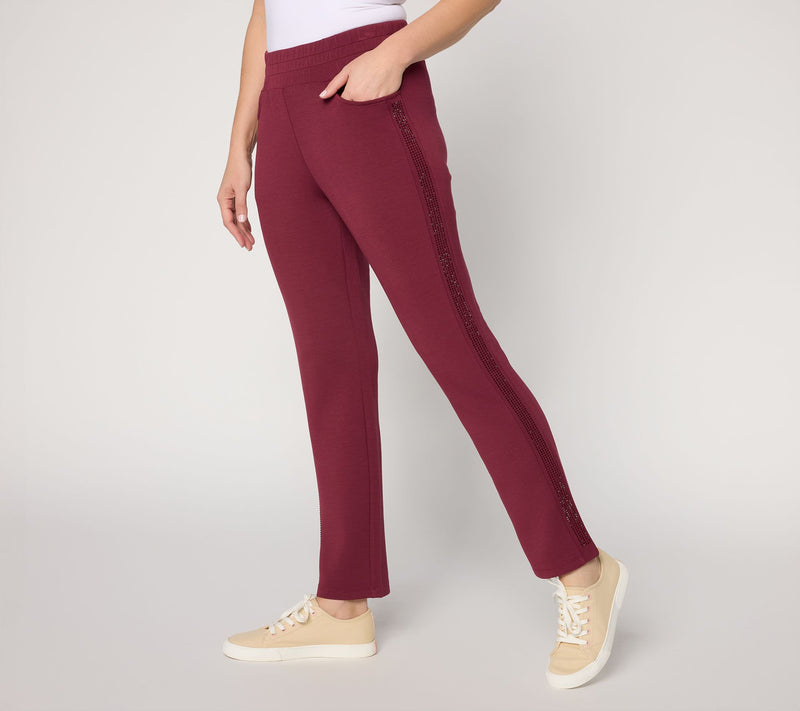 Belle by Kim Gravel Regular ScubaLuxe Sparkle Pants — View 18