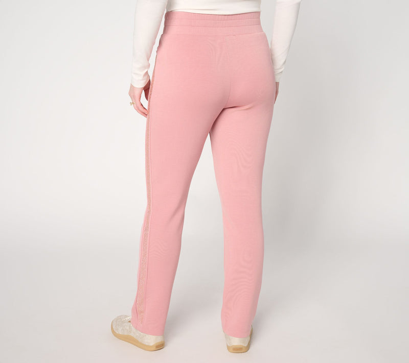Belle by Kim Gravel Petite ScubaLuxe Sparkle Pants — View 12