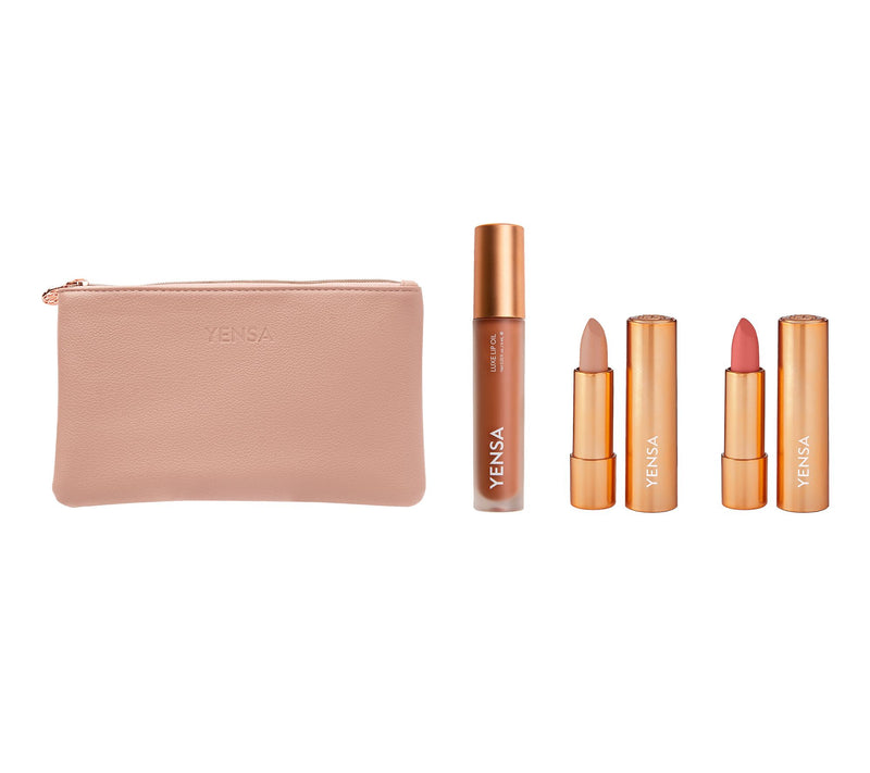 YENSA Beauty Lipstick Duo & Lip Oil with Bag — View 5
