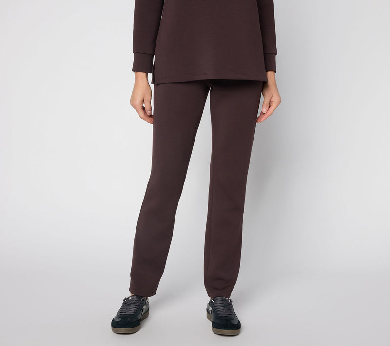 Belle by Kim Gravel Petite ScubaLuxe Straight Leg Pants — View 11