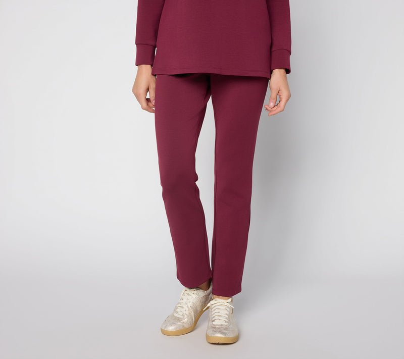 Belle by Kim Gravel Petite ScubaLuxe Straight Leg Pants — View 5