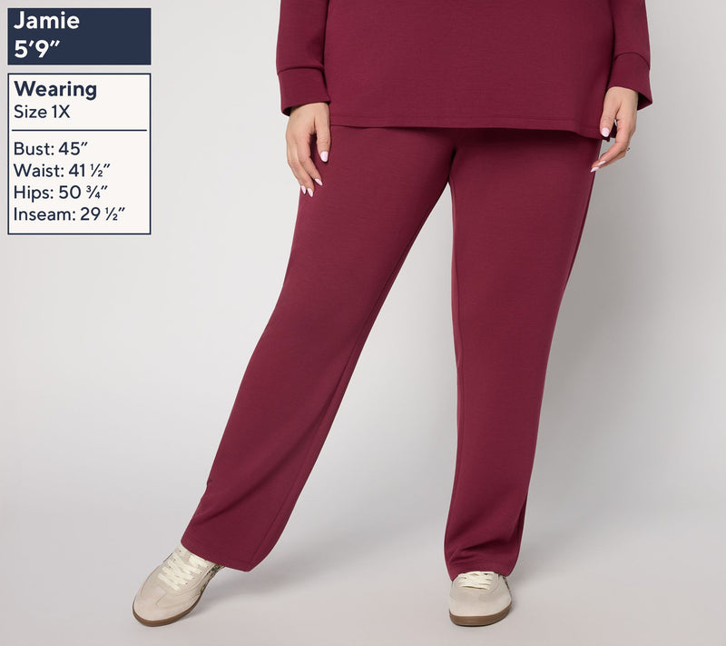 Belle by Kim Gravel Tall ScubaLuxe Straight Leg Pants — View 14