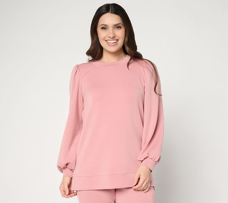 Belle by_Kim Gravel Petite ScubaLuxe Mega Blouson Sleeve Top — View 11