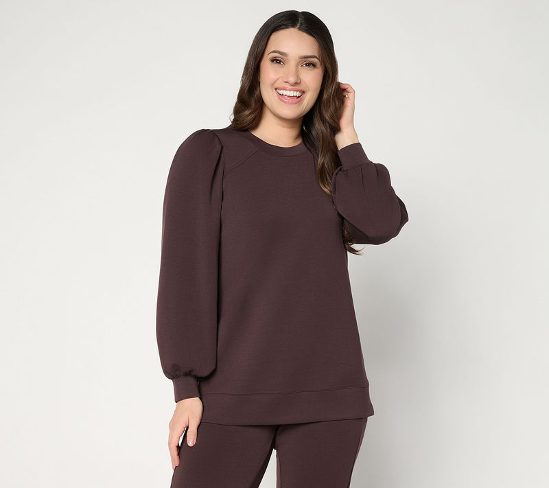 Belle by_Kim Gravel Petite ScubaLuxe Mega Blouson Sleeve Top — View 5