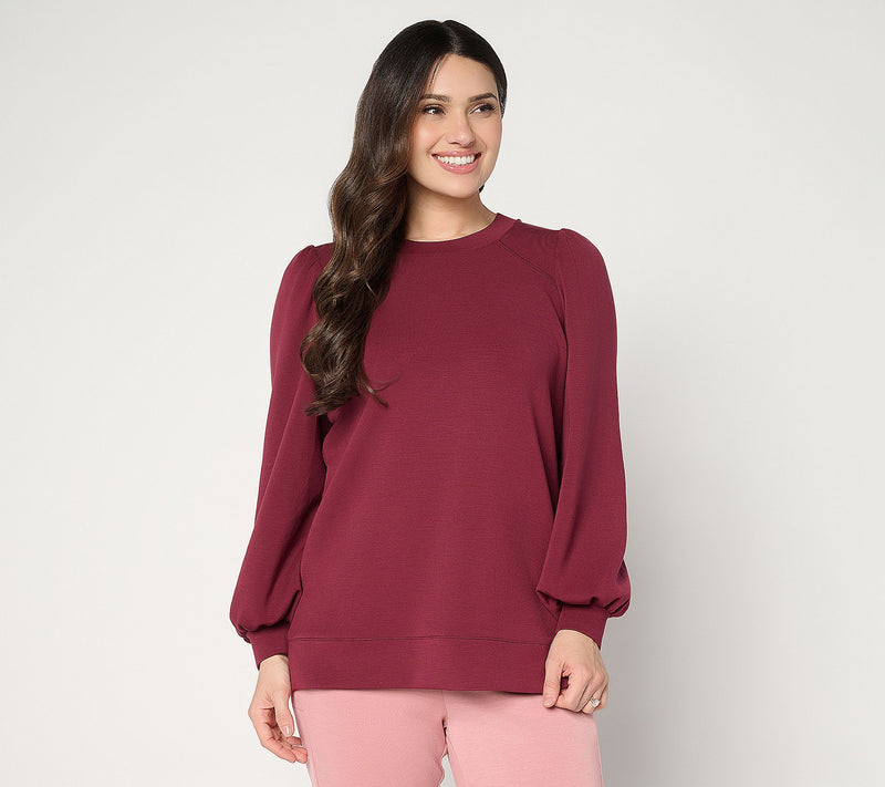 Belle by_Kim Gravel Petite ScubaLuxe Mega Blouson Sleeve Top — View 13