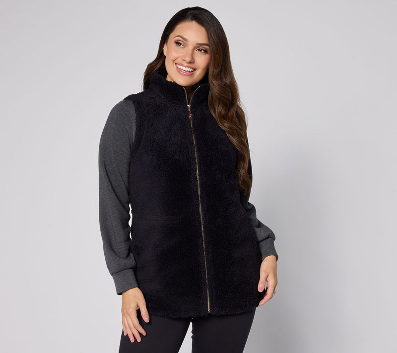 Belle by Kim Gravel Golden Girls Sherpa Vest — View 12