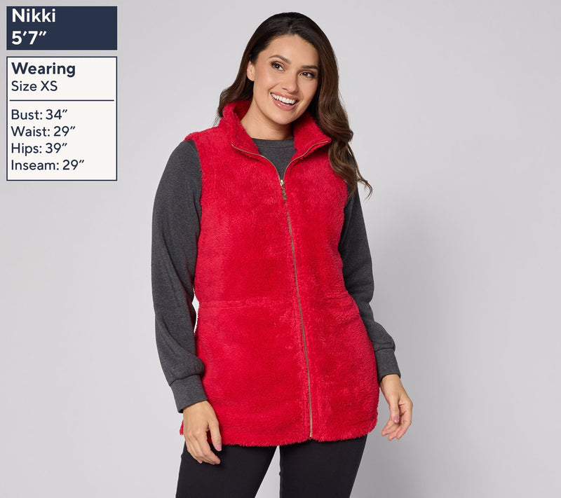 Belle by Kim Gravel Golden Girls Sherpa Vest — View 3
