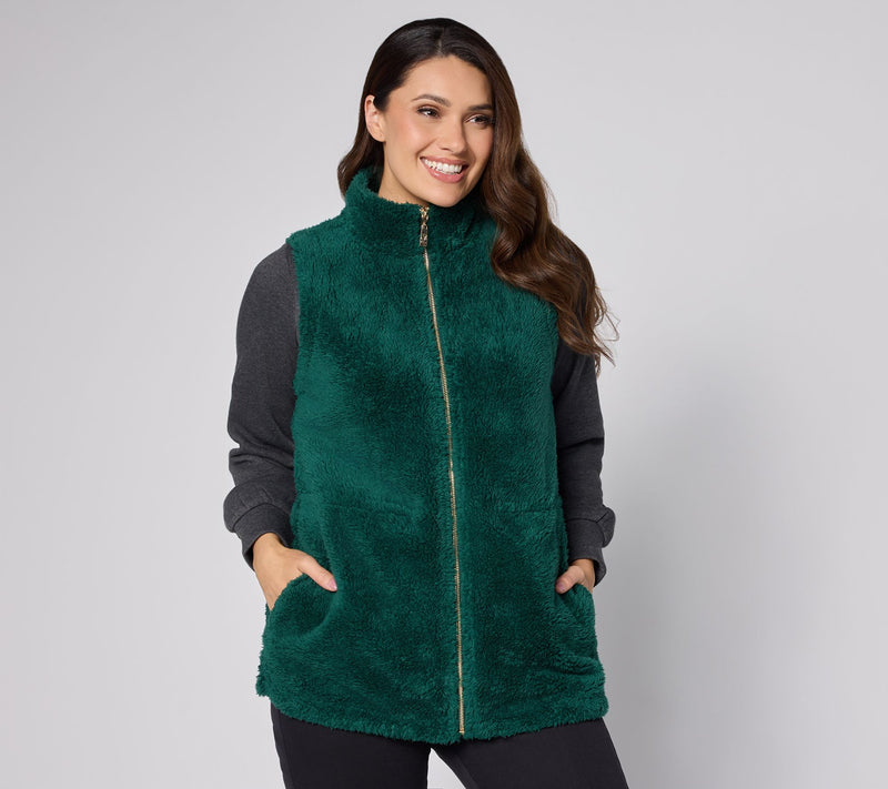 Belle by Kim Gravel Golden Girls Sherpa Vest — View 15