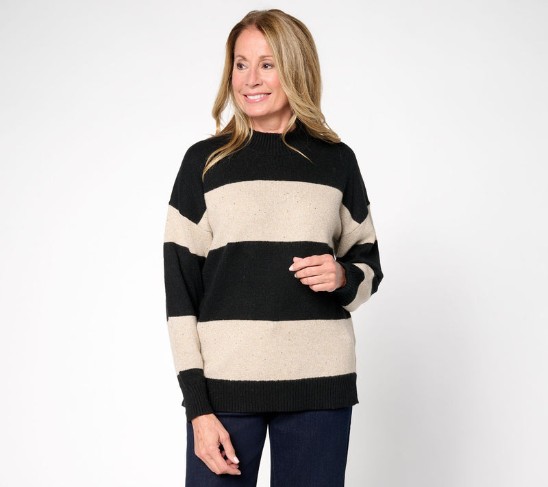 Jingle Belles by Kim Gravel Sugarplum Sparkle Striped Sweater — View 12