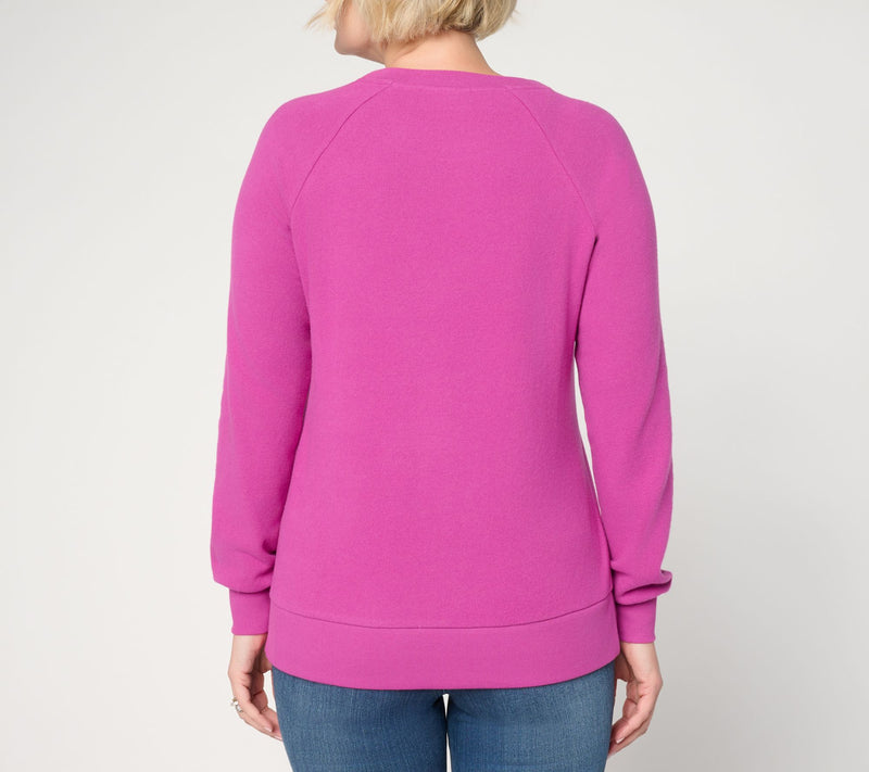 Jingle Belles by Kim Gravel Starburst Sequin Knit Top — View 17