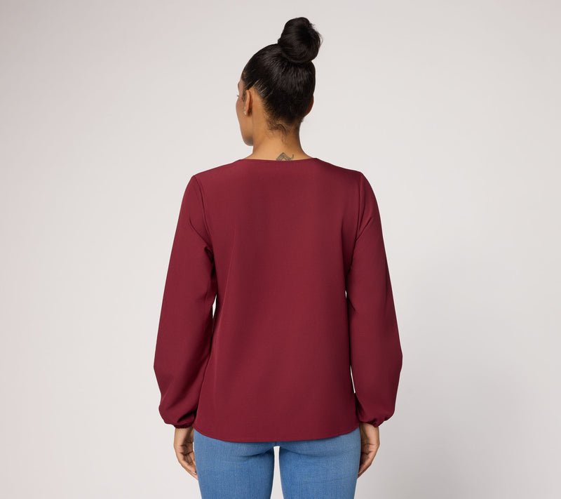 Jingle Belles by Kim Gravel Dazzling Popover Blouse — View 13