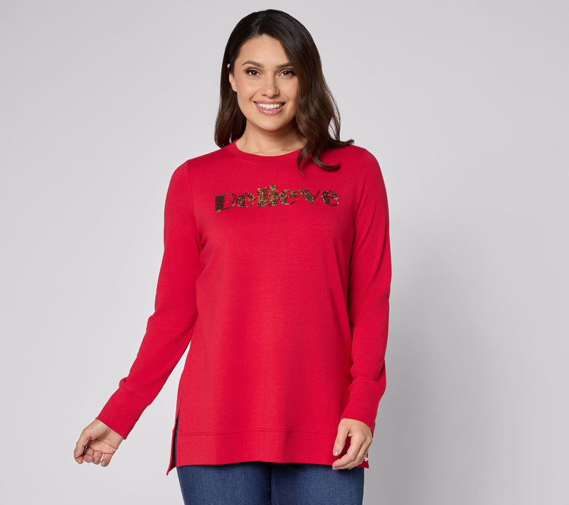Jingle Belles by Kim Gravel TripleLuxe Golden Greetings Top — View 12