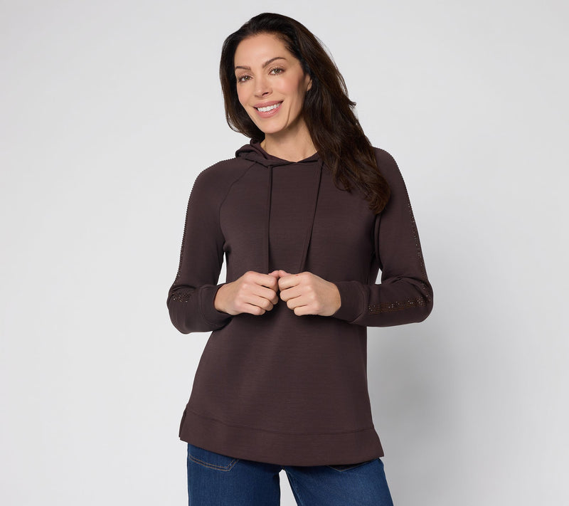 Belle by Kim Gravel ScubaLuxe Sparkle & Shine Hoodie — View 17