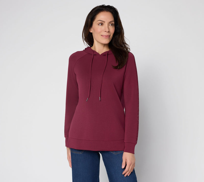 Belle by Kim Gravel ScubaLuxe Sparkle & Shine Hoodie — View 18