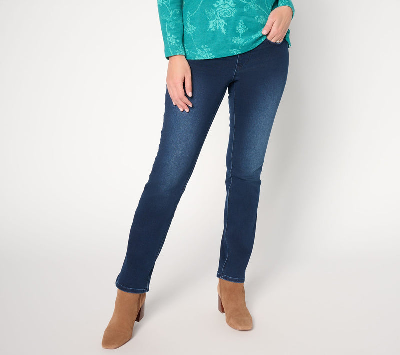 Jingle Belles by Kim Gravel Regular Satin Weave Straight Leg Jean — View 10