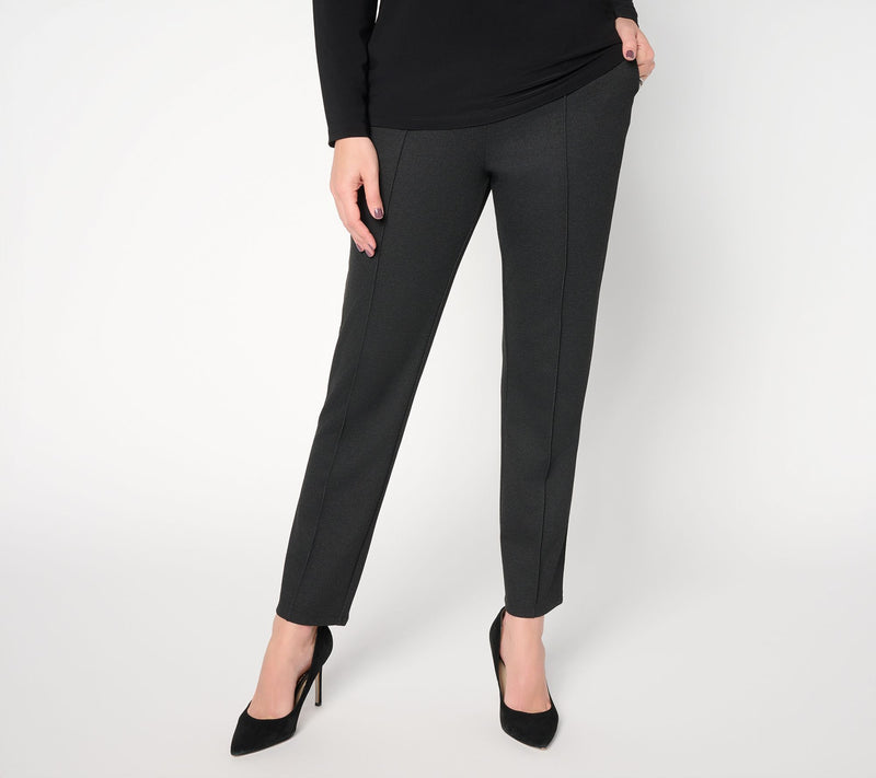 BEAUTIFUL by Lawrenc Zarian Regular Pull-On Pinstripe Pants — View 14