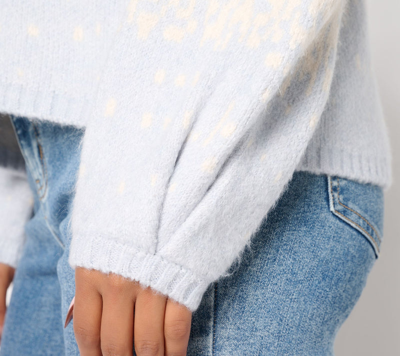 Me by Jennie Garth Raglan Sleeve Ombre Cloud Sweater — View 6