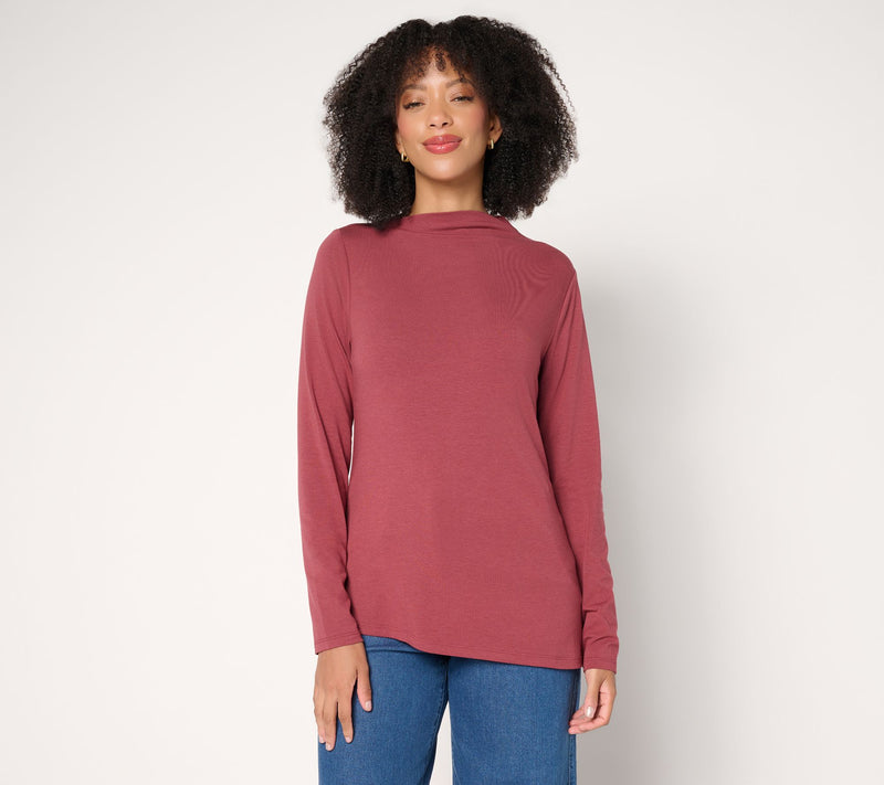 Me by Jennie Garth Windy Asymmetric Long-Sleeve Top — View 13