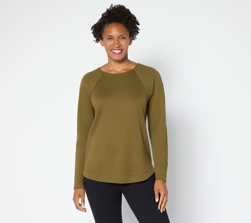 Martha Stewart Signature Essentials Modern Raglan Long Sleeve Top — View 12