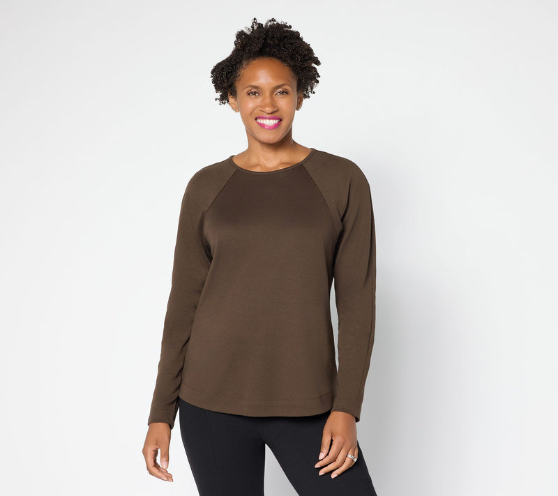 Martha Stewart Signature Essentials Modern Raglan Long Sleeve Top — View 14