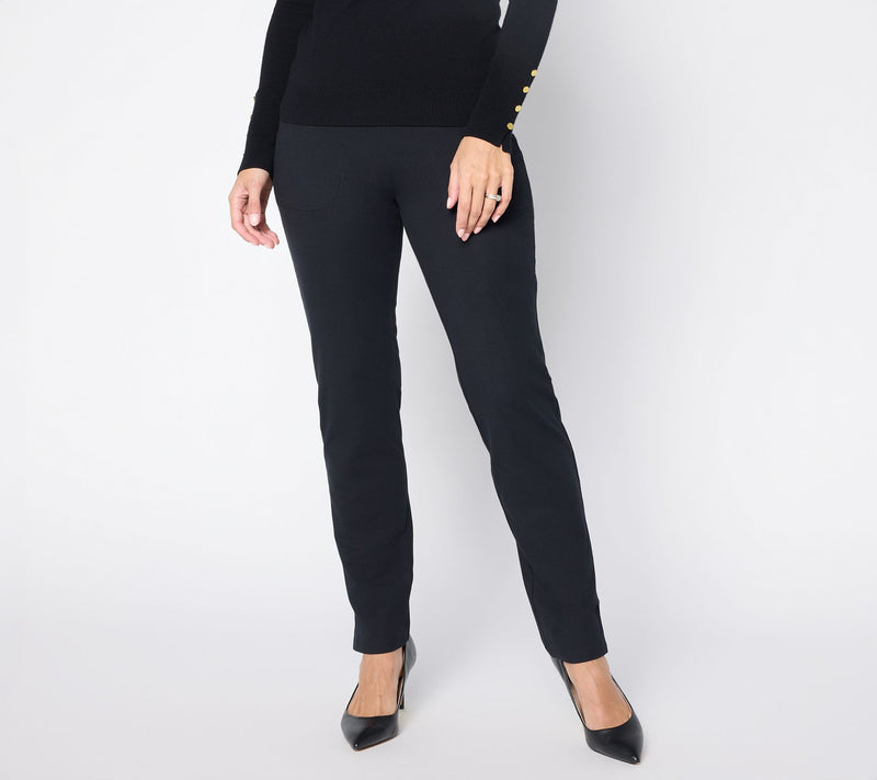 Women with Control Regular 86/14 Straight Leg Full Length Pant — View 11