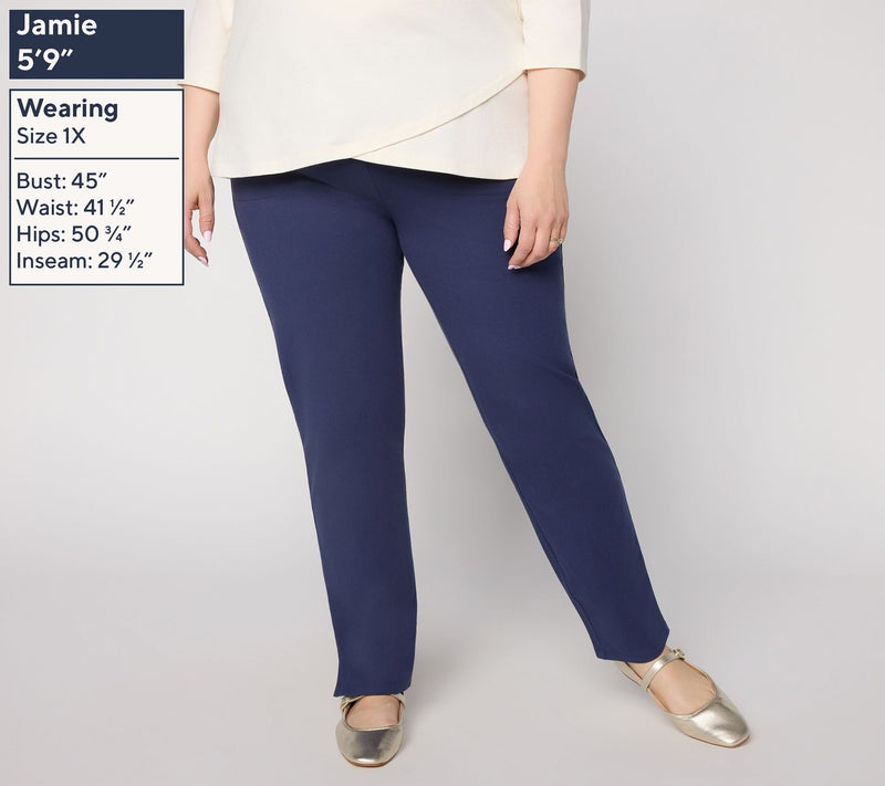 Women with Control Tall 86/14 Straight Leg Full Length Pant — View 2