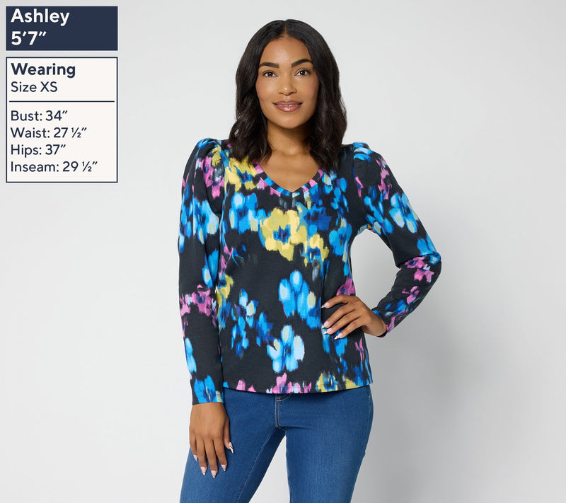 Mally Roncal V-Neck Knit Scarlett Top — View 3