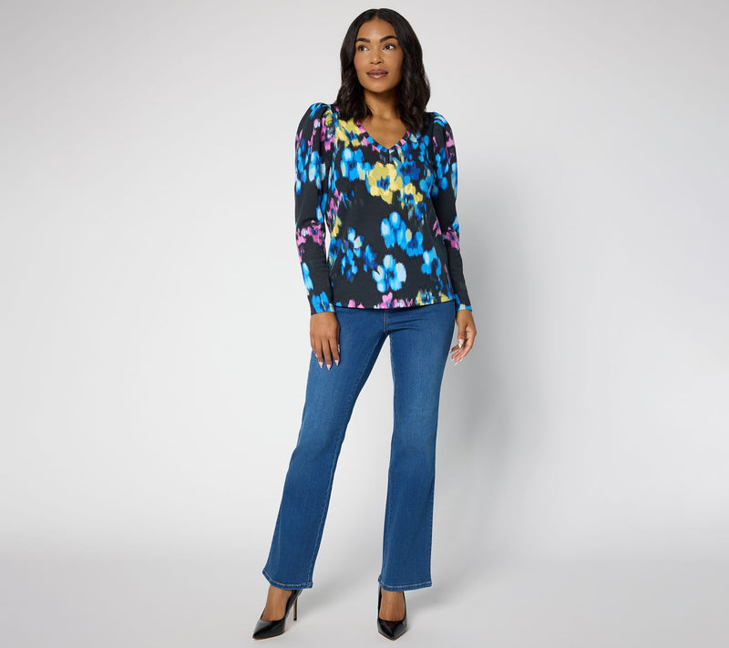 Mally Roncal V-Neck Knit Scarlett Top — View 5