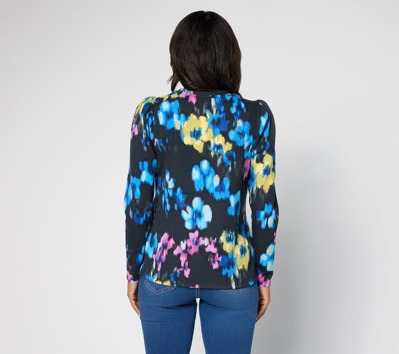 Mally Roncal V-Neck Knit Scarlett Top — View 4