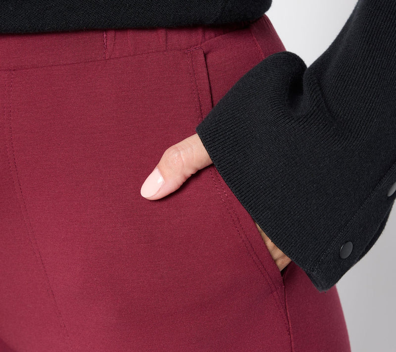 Women with Control Petite Cotton Jersey Slim Leg Icon Pant — View 6