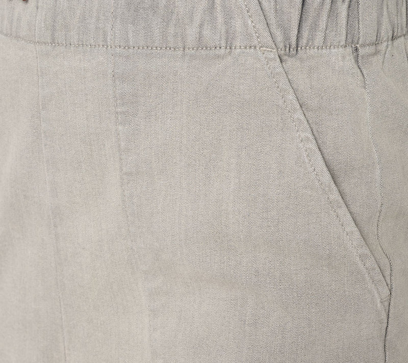 Denim & Co. Regular Black Flat Front Denim Side Pocket Pant — View 6