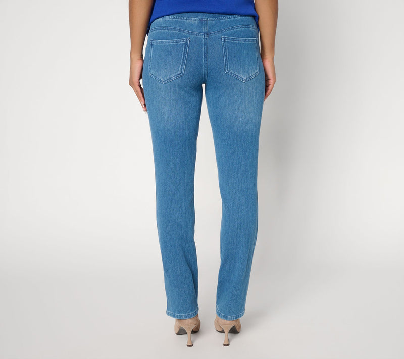 Belle by Kim Gravel Tall Flexibelle Straight-Leg BelleCurve Jean — View 4