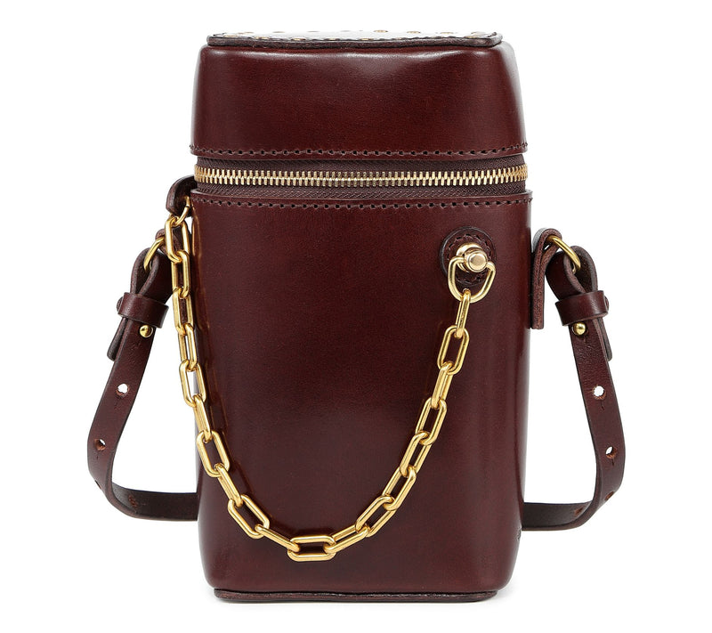 Old Trend Oranda Slim Leather Crossbody with Chain Detail — View 12