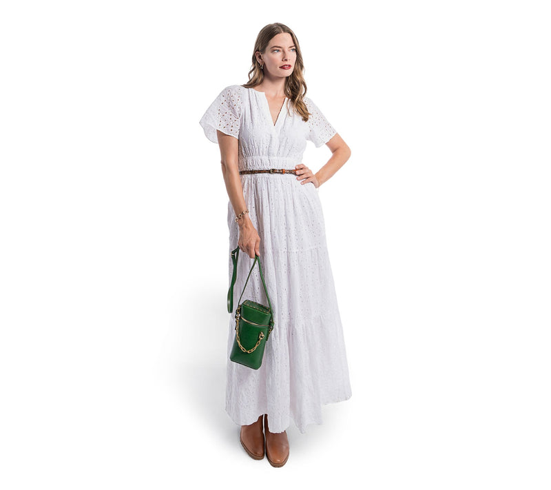 Old Trend Oranda Slim Leather Crossbody with Chain Detail — View 6