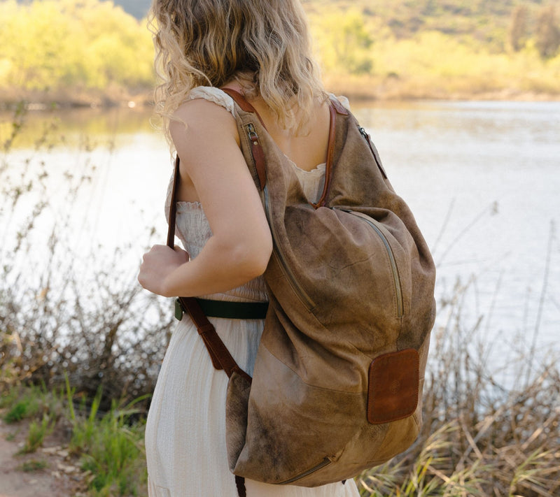 Old Trend Dorado Lambskin Hobo Convertible Backpack — View 7